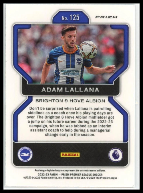 2022-23 Panini Prizm Premier League - Adam Lallana #125 Multi-Color Prizm