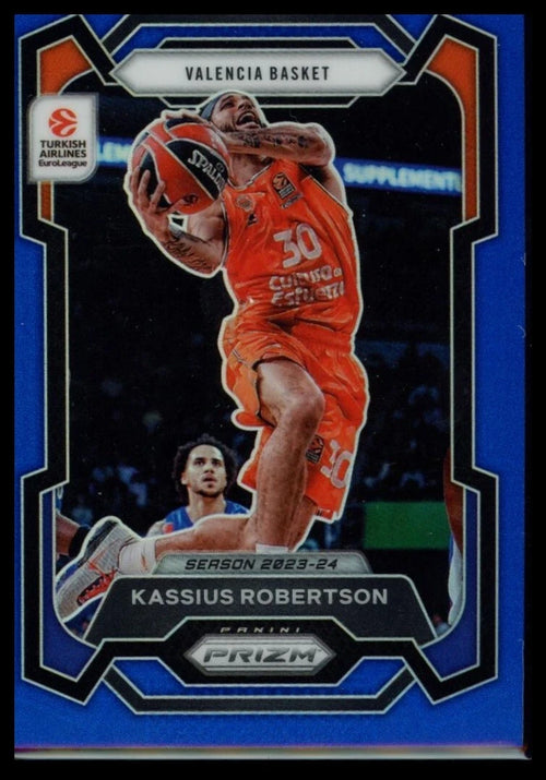 2023-24 Panini Prizm Euroleague Kassius Robertson #97 /199 Valencia Basket