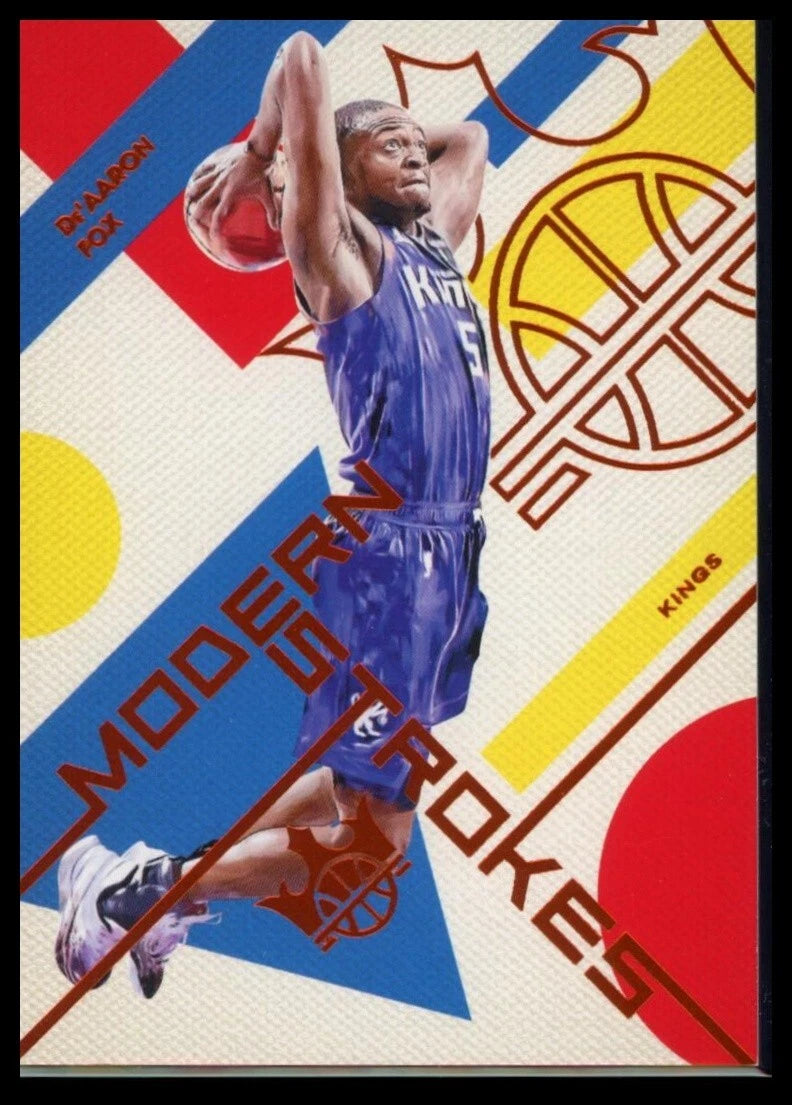 2024-25 Panini Court Kings Basketball - Modern Stroke De' Aaron Fox #5 /99 Kings