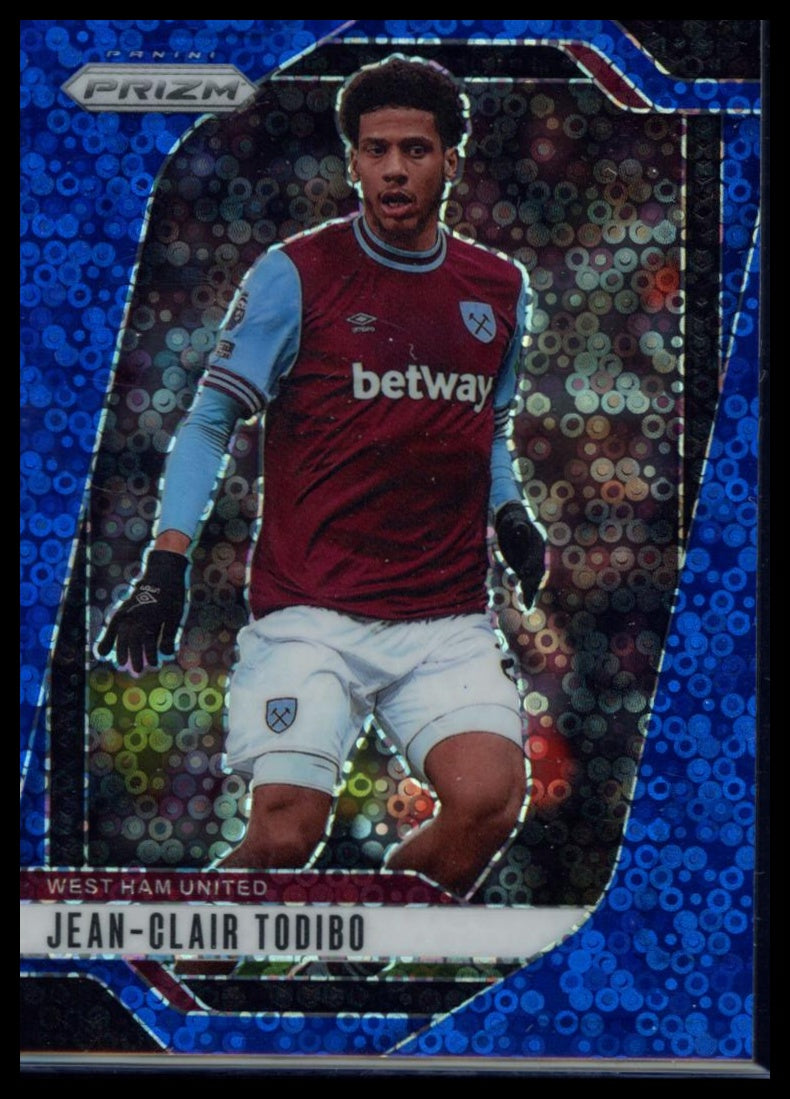 2024-25 Panini Prizm Premier League - Jean-Clair Todibo #148 Breakaway Blue /99 West Ham