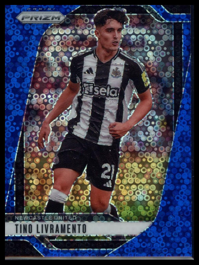 2024-25 Panini Prizm Premier League - Tino Livramento #118 Breakaway Blue /99 Newcastle
